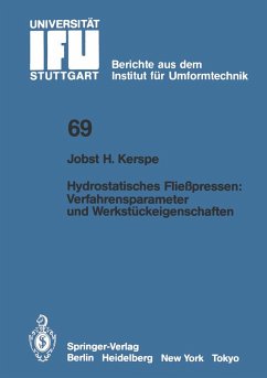 Hydrostatisches Fließpressen: Verfahrensparameter und Werkstückeigenschaften (eBook, PDF) - Kerspe, Jobst-H.