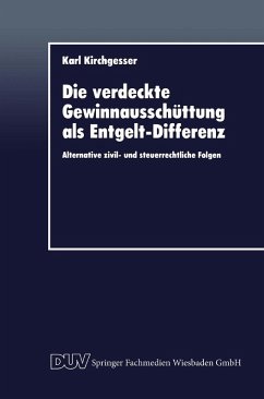 Cover Die verdeckte Gewinnausschüttung als Entgelt-Differenz (eBook, PDF)