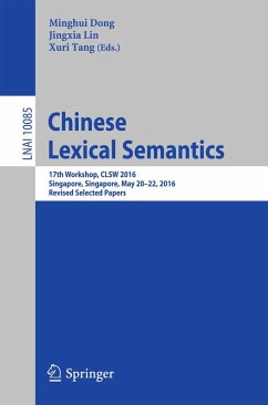 Cover Chinese Lexical Semantics (eBook, PDF)
