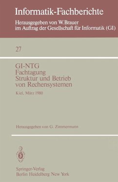 Cover GI-NTG Fachtagung Struktur und Betrieb von Rechensystemen (eBook, PDF)
