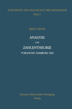 Analysis und Zahlentheorie (eBook, PDF) - Hecke, Erich