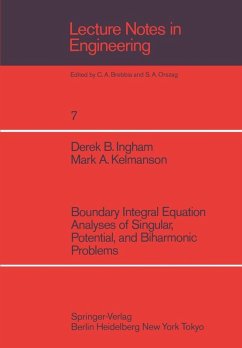 Boundary Integral Equation Analyses of Singular, Potential, and Biharmonic Problems (eBook, PDF) - Ingham, D. B.; Kelmanson, M. A.