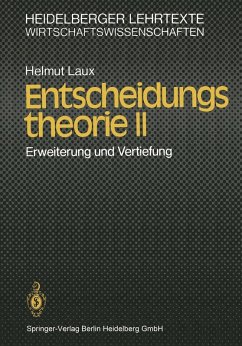 Entscheidungstheorie II (eBook, PDF) - Laux, H.