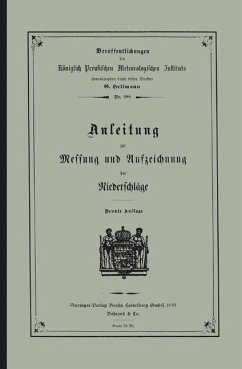 Cover Anleitung zur Messung und Aufzeichnung der Niederschläge (eBook, PDF)