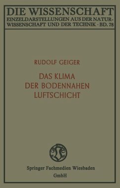 Das Klima der bodennahen Luftschicht (eBook, PDF) - Geiger, Rudolf