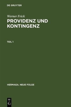 Providenz und Kontingenz (eBook, PDF) - Frick, Werner