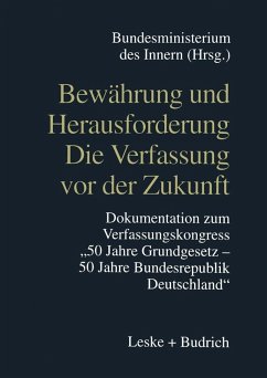 Cover Bewährung und Herausforderung Die Verfassung vor der Zukunft (eBook, PDF)
