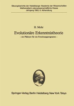Evolutionäre Erkenntnistheorie (eBook, PDF) - Mohr, H.