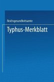 Typhus-Merkblatt (eBook, PDF)