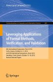 Leveraging Applications of Formal Methods, Verification, and Validation (eBook, PDF)