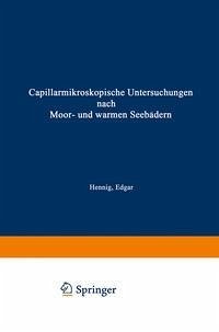 Cover Capillarmikroskopische Untersuchungen nach Moor- und warmen Seebädern (eBook, PDF)