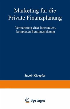Cover Marketing für die Private Finanzplanung (eBook, PDF)