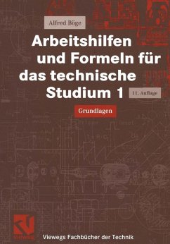 Arbeitshilfen und Formeln für das technische Studium 1 (eBook, PDF) - Böge, Alfred
