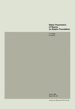 Cover Static Parameters of Beams on Elastic Foundation / Paramètres statiques pour des poutres sur fondation élastique / Statische Parameter von Balken auf elastischer Unterlage (eBook, PDF)