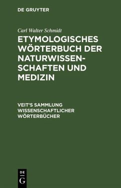 Cover Etymologisches Wörterbuch der Naturwissenschaften und Medizin (eBook, PDF)