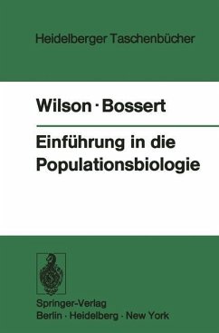 Einführung in die Populationsbiologie (eBook, PDF) - Wilson, Edward O.; Bossert, William H.