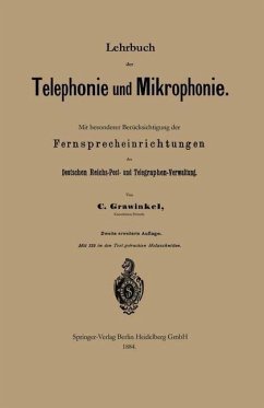 Cover Lehrbuch der Telephonie und Mikrophonie (eBook, PDF)
