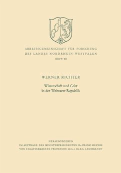 Cover Wissenschaft und Geist in der Weimarer Republik (eBook, PDF)