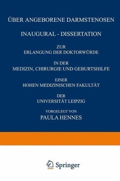 Über Angeborene Darmstenosen (eBook, PDF) - Hennes, Paula