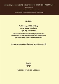 Funkenerosive Bearbeitung von Hartmetall (eBook, PDF) - König, Wilfried