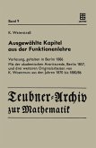 Ausgewählte Kapitel aus der Funktionenlehre (eBook, PDF)