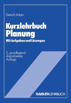 Kurzlehrbuch Planung (eBook, PDF) - Adam, Dietrich