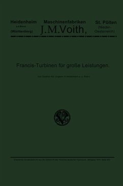 Francis-Turbinen für große Leistungen (eBook, PDF) - Ungerer, Albert