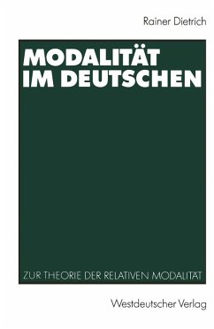 Modalität im Deutschen (eBook, PDF) - Dietrich, Rainer