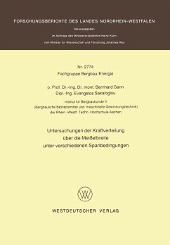 Untersuchungen der Kraftverteilung über die Meißelbreite unter verschiedenen Spanbedingungen (eBook, PDF) - Sann, Bernhard
