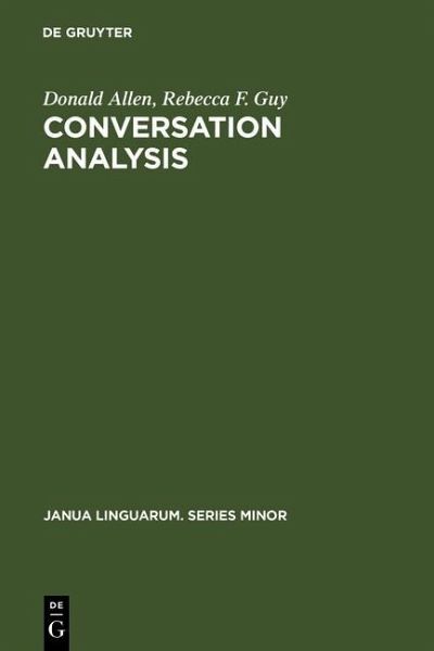 Conversation Analysis (eBook, PDF) Conversation Analysis (eBook, PDF)