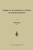 Grundzüge für die Normalisierung von Walzeisen mit Rechteckigem Querschnitt (eBook, PDF)