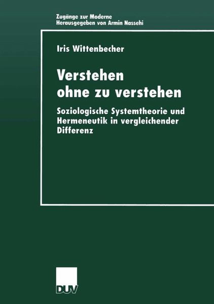 Verstehen ohne zu verstehen (eBook, PDF) Verstehen ohne zu verstehen (eBook, PDF)