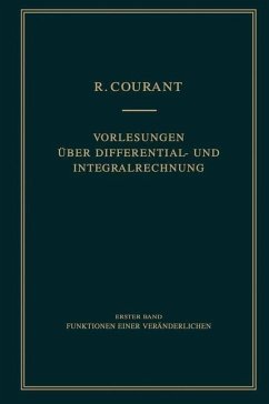 Vorlesungen über Differential- und Integralrechnung (eBook, PDF) - Courant, Richard