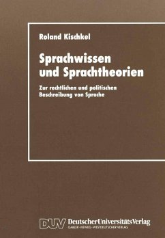 Sprachwissen und Sprachtheorien (eBook, PDF) - Kischkel, Roland