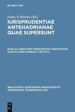 Primi post principatum constitutum saeculi iuris consulti. Sectio 2 (eBook, PDF)