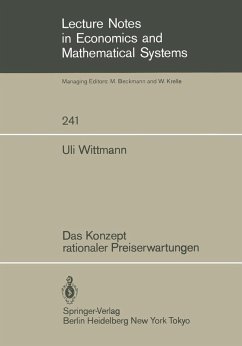 Cover Das Konzept rationaler Preiserwartungen (eBook, PDF)