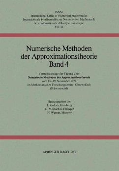 Numerische Methoden der Approximationstheorie (eBook, PDF) - Collatz; Meinardus; Werner
