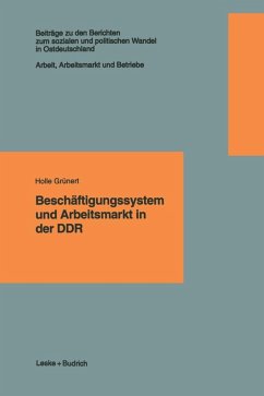 Cover Beschäftigungssystem und Arbeitsmarkt in der DDR (eBook, PDF)