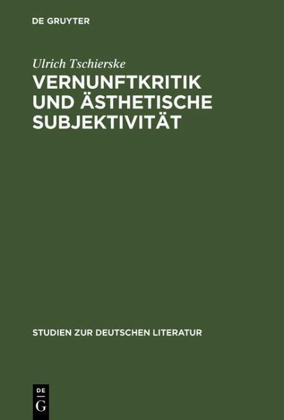 Vernunftkritik und ästhetische Subjektivität (eBook, PDF)