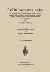 Cover Celluloseesterlacke (eBook, PDF)