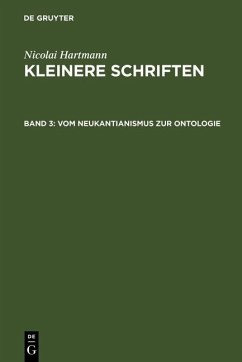 Vom Neukantianismus zur Ontologie (eBook, PDF) - Hartmann, Nicolai