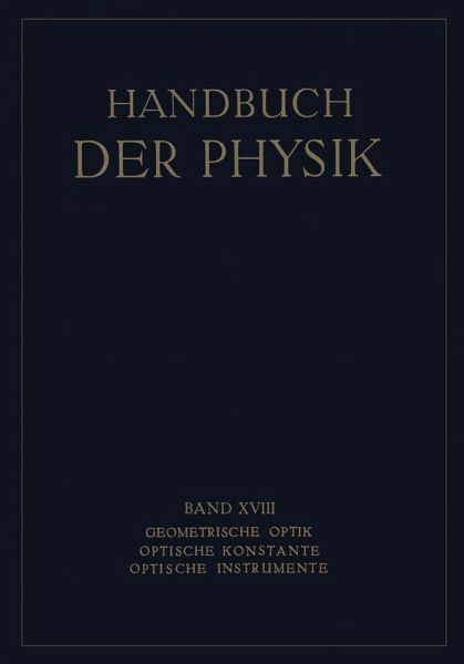 Geometrische Optik. Optische Konstante. Optische Instrumente (eBook, PDF)