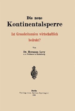 Die neue Kontinentalsperre (eBook, PDF) - Levy, Hermann