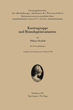Knotengruppe und Homologieinvarianten (eBook, PDF) - Threlfall, W.