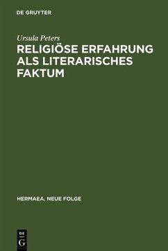 Cover Religiöse Erfahrung als literarisches Faktum (eBook, PDF)