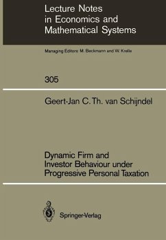 Cover Dynamic Firm and Investor Behaviour under Progressive Personal Taxation (eBook, PDF)