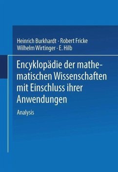Cover Encyklopädie der Mathematischen Wissenschaften mit Einschluss ihrer Anwendungen (eBook, PDF)