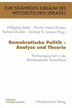 Cover Demokratische Politik - Analyse und Theorie (eBook, PDF)