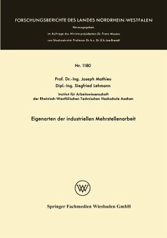 Cover Eigenarten der industriellen Mehrstellenarbeit (eBook, PDF)