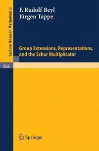 Group Extensions, Representations, and the Schur Multiplicator (eBook, PDF) - Beyl, F. R.; Tappe, J.